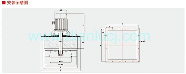 帶隔熱箱風(fēng)冷循環(huán)風(fēng)機(jī)安裝示意圖